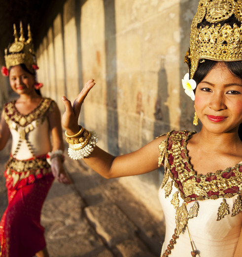 Cambodjaanse dansende dames